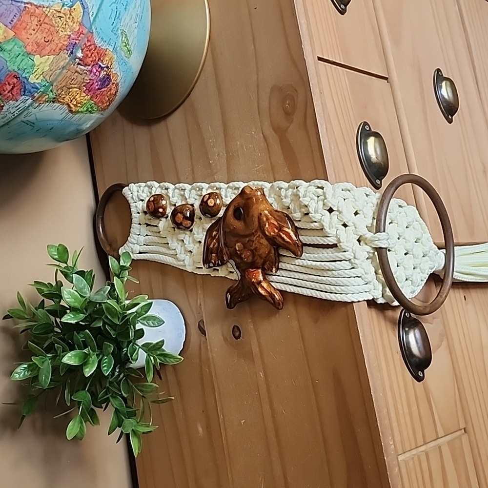 Vintage handmade Macrame wall hanging